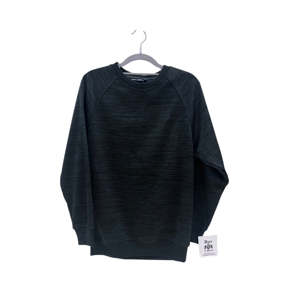 Basix of America Sweatshirt Women S Space Black New‎ UPF 50+ Space-Dye SC-132
